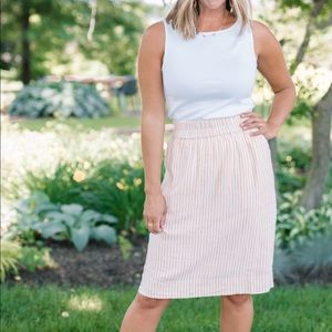 NEW J.Crew Linen Pull On Skirt